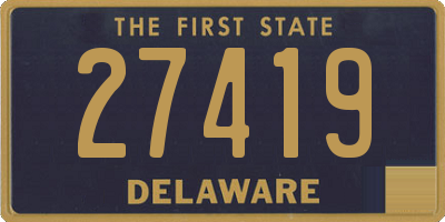 DE license plate 27419