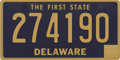 DE license plate 274190
