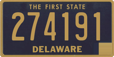 DE license plate 274191