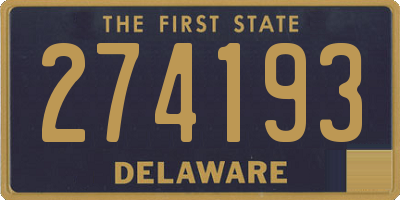 DE license plate 274193