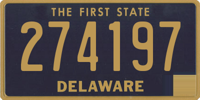 DE license plate 274197