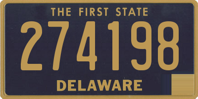 DE license plate 274198