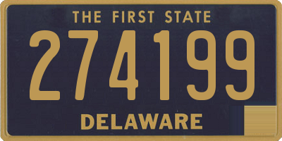 DE license plate 274199