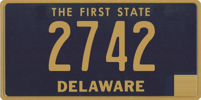 DE license plate 2742