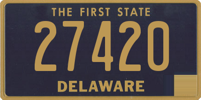 DE license plate 27420