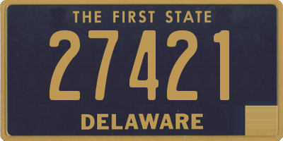 DE license plate 27421