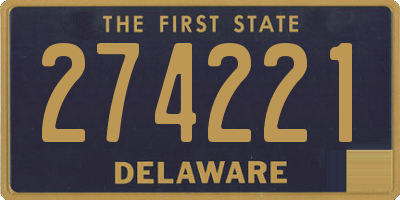 DE license plate 274221