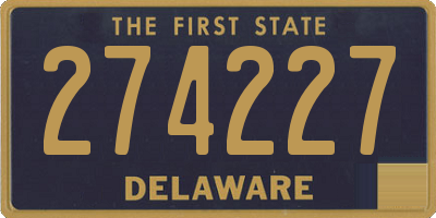 DE license plate 274227