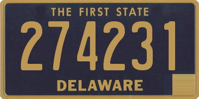 DE license plate 274231