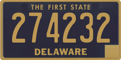 DE license plate 274232