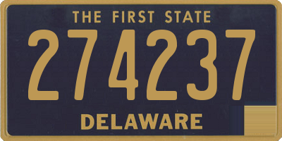 DE license plate 274237