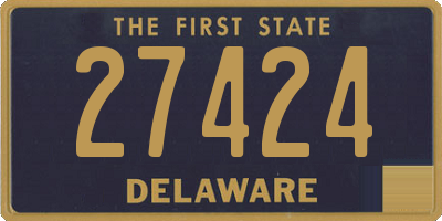 DE license plate 27424