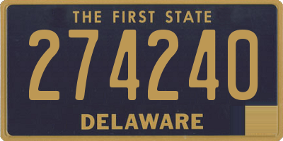 DE license plate 274240