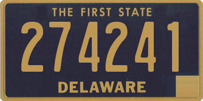 DE license plate 274241