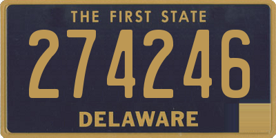 DE license plate 274246