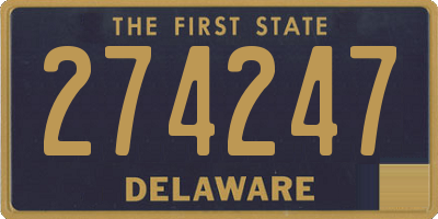 DE license plate 274247