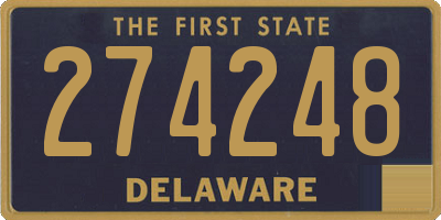 DE license plate 274248