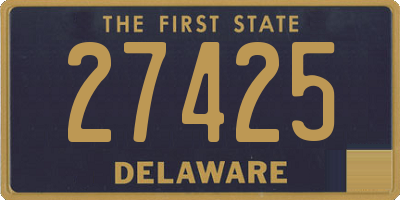 DE license plate 27425