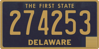 DE license plate 274253