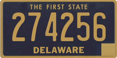 DE license plate 274256