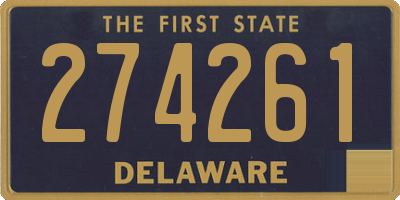 DE license plate 274261