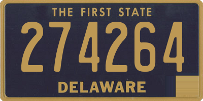 DE license plate 274264