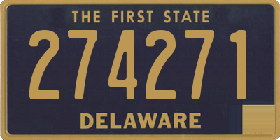 DE license plate 274271