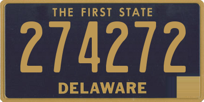 DE license plate 274272