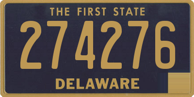 DE license plate 274276