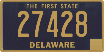 DE license plate 27428