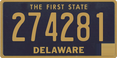 DE license plate 274281