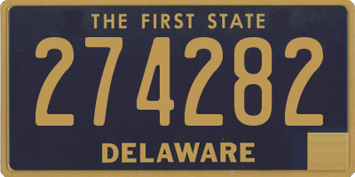 DE license plate 274282