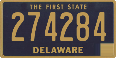 DE license plate 274284