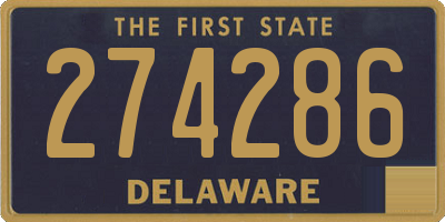 DE license plate 274286