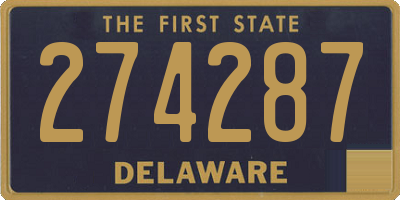 DE license plate 274287