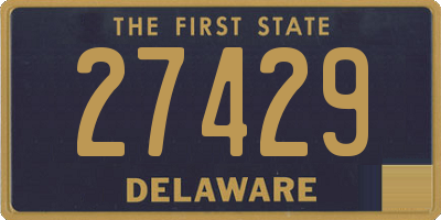 DE license plate 27429