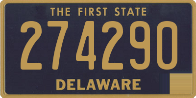 DE license plate 274290