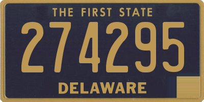 DE license plate 274295