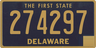 DE license plate 274297