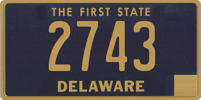 DE license plate 2743