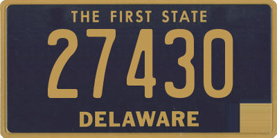 DE license plate 27430