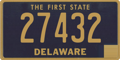 DE license plate 27432