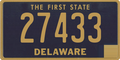 DE license plate 27433