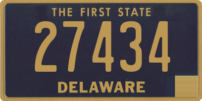 DE license plate 27434