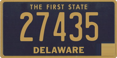 DE license plate 27435