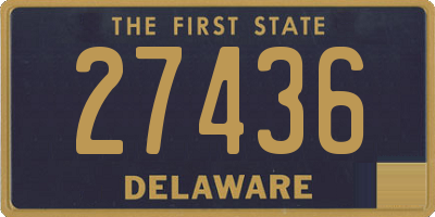 DE license plate 27436