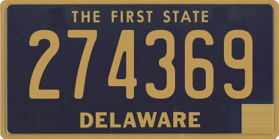 DE license plate 274369