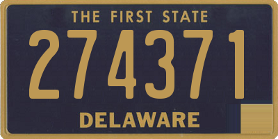 DE license plate 274371