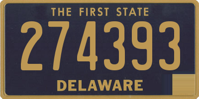 DE license plate 274393