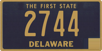 DE license plate 2744